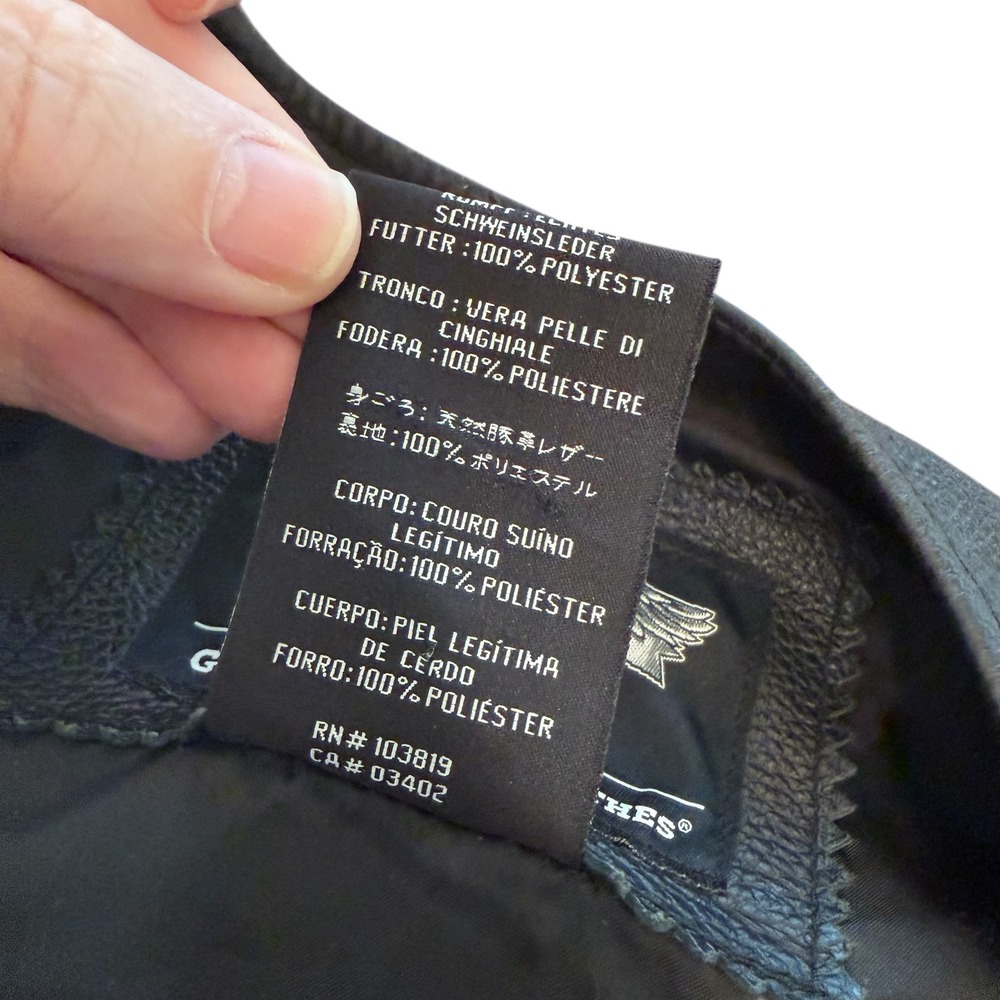 Harley Davidson Men Black Leather Biker Vest Extenders Patches Motorcycle Large - Picture 13 of 14